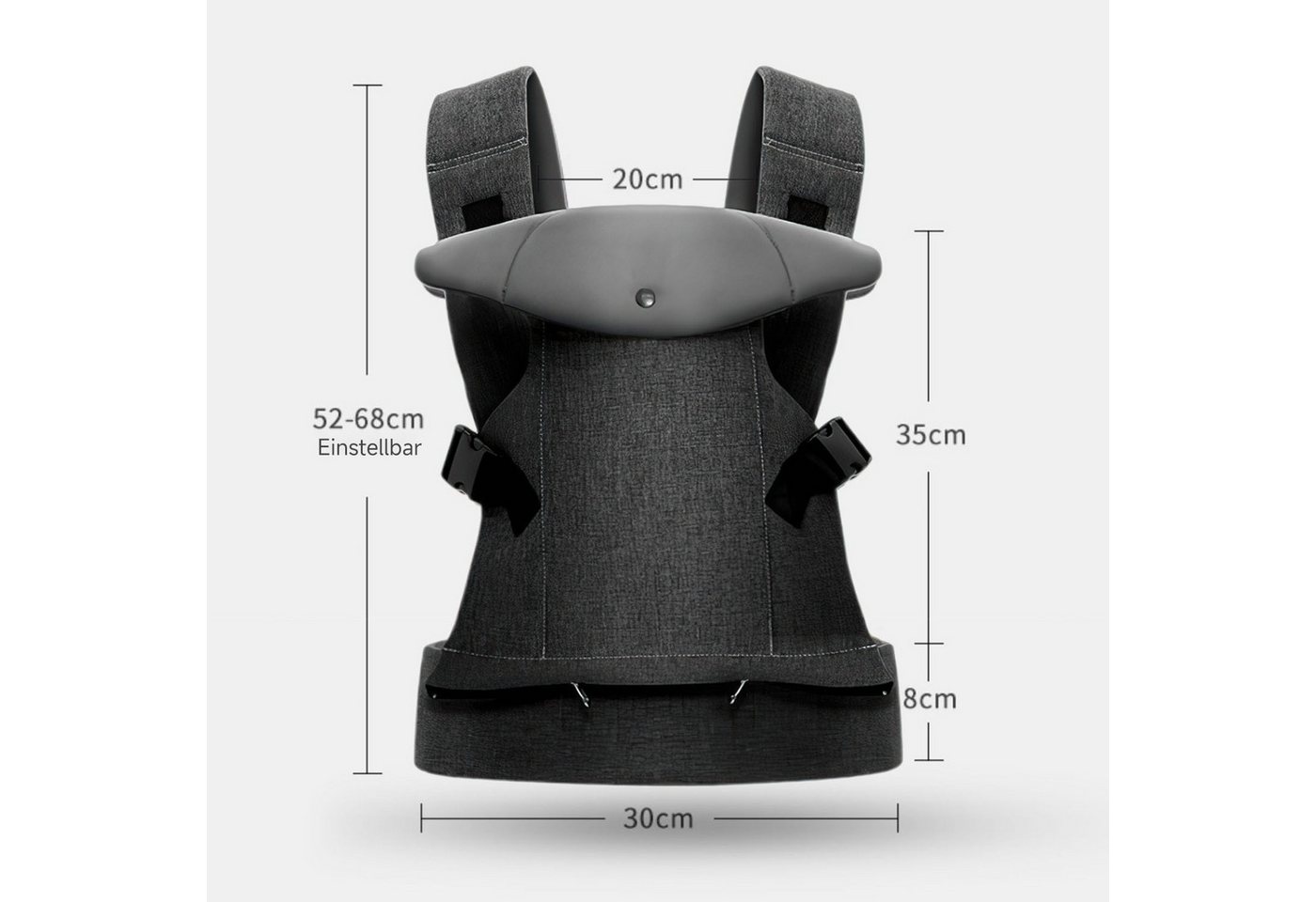 DUMOS Tragetuch Ergonomischer Baby Tragegurt, für Neugeborene & Kleinkinder Bild 5