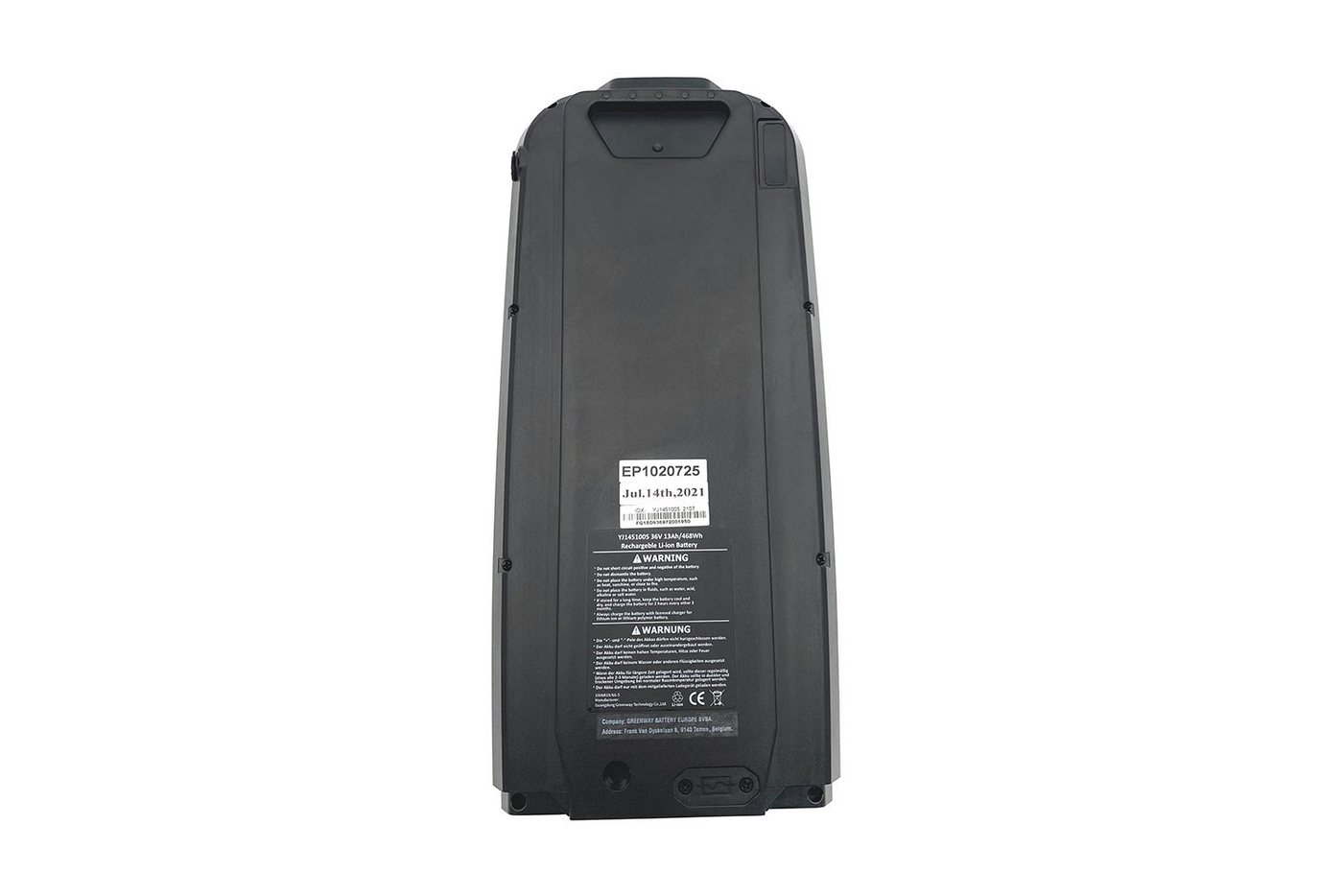 PowerSmart Greenway YJ1451004 E-Bike Akku für YJ145 YJ1451005 Lithium-ion (Li-ion) 14500 mAh (36 V)