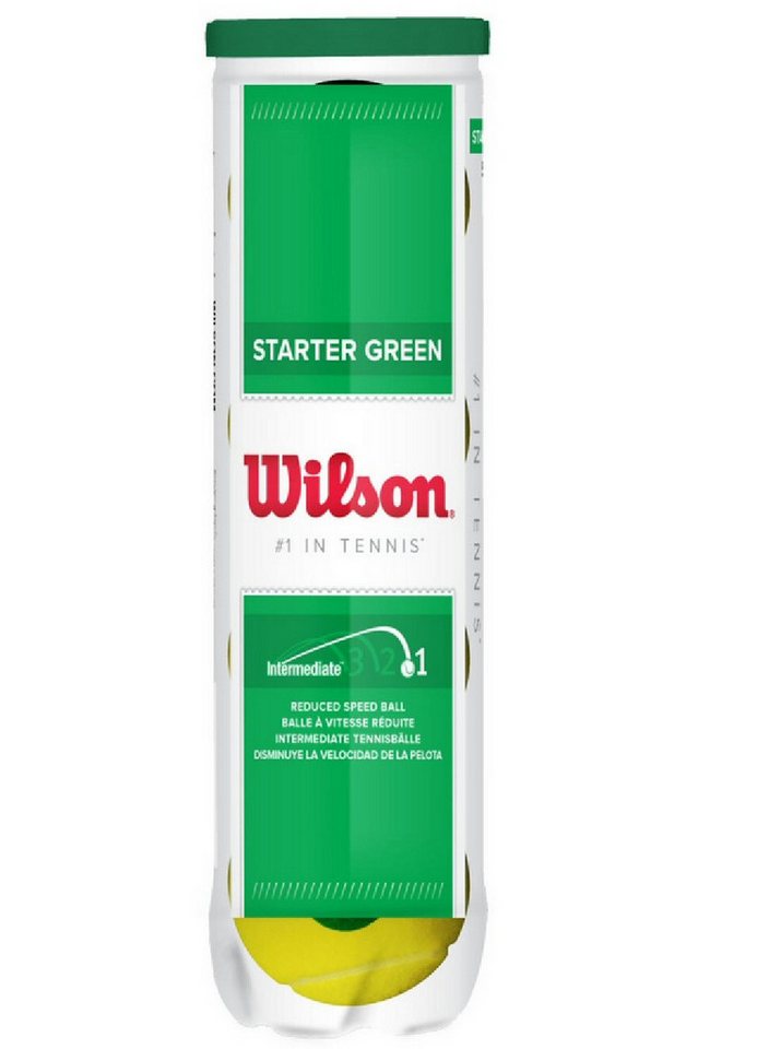 Wilson Tennisball Methodikbälle Stage 1 Starter Play Green Dose 4er