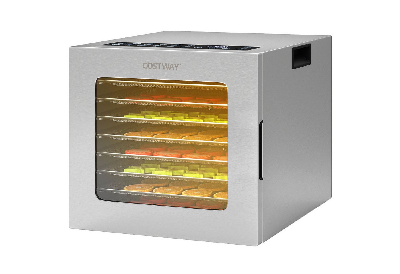 COSTWAY Dörrautomat 850 W, 8 Etagen, Dörrgerät mit 48H Timer, 10 Programmen Bild 2