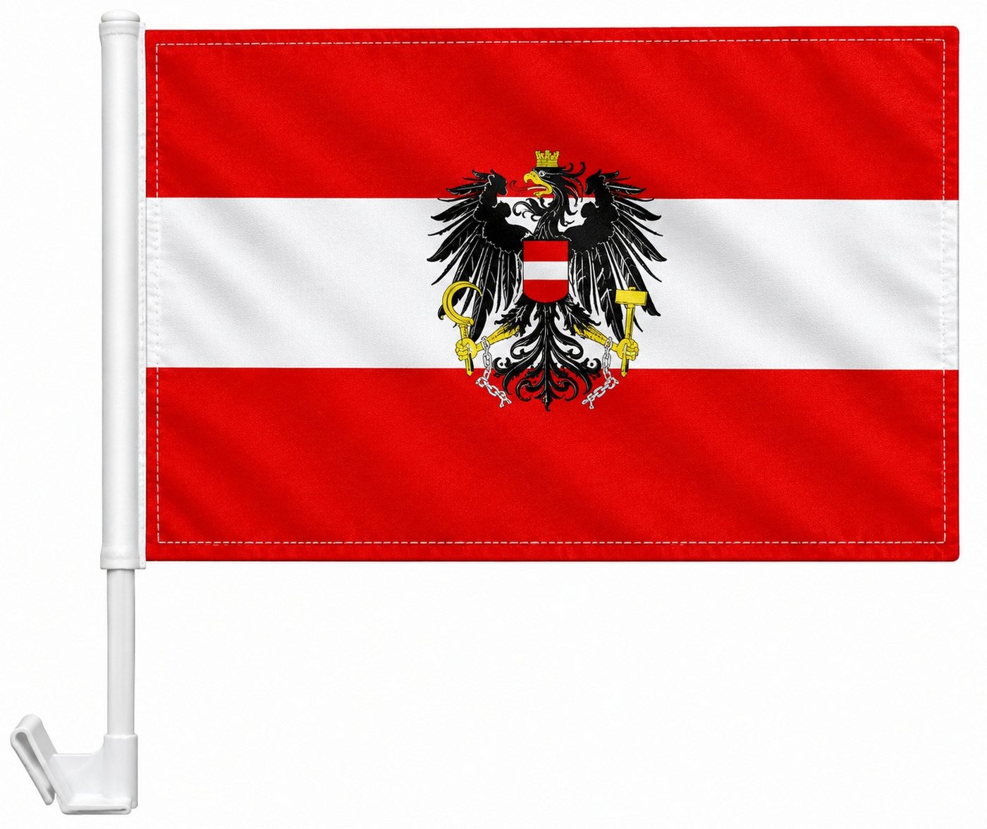 trends4cents Flagge Autoflagge 30 x 40 cm Auto Flagge Fahne Autofahne Fensterflagge (Österreich), Autofahne