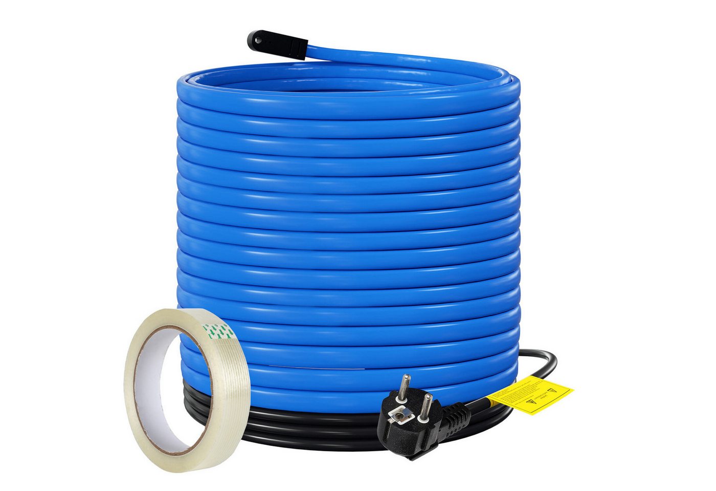 Clanmacy 2M-18M Heizkabel Frostschutz Heizleitung mit Thermostat 17W/M IP68 Rohrbegleitheizung, (1800 cm)