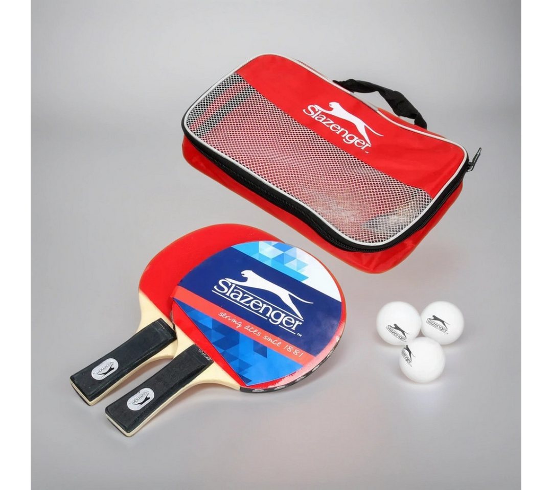 Slazenger Tischtennisschläger Tischtennis Set 6‑tlg Slazenger Schläger Bälle Tasche (Set, 6-tlg., Set), Komplettset, spielbereit Bild 2
