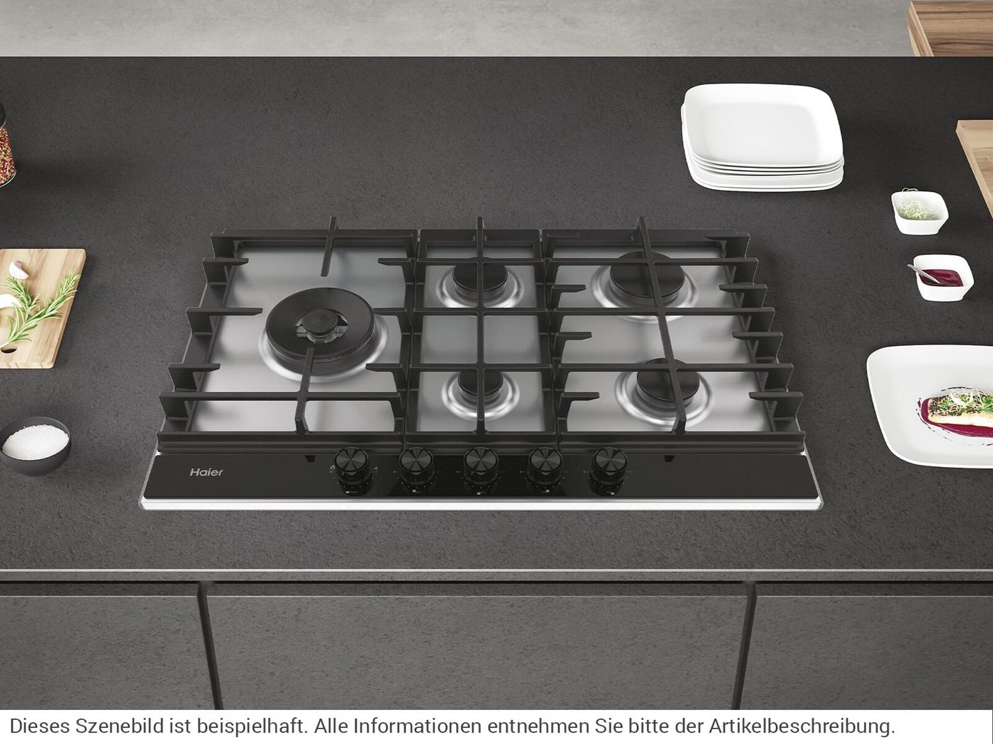 Haier Gas-Kochfeld 33803159, autark Bild 2