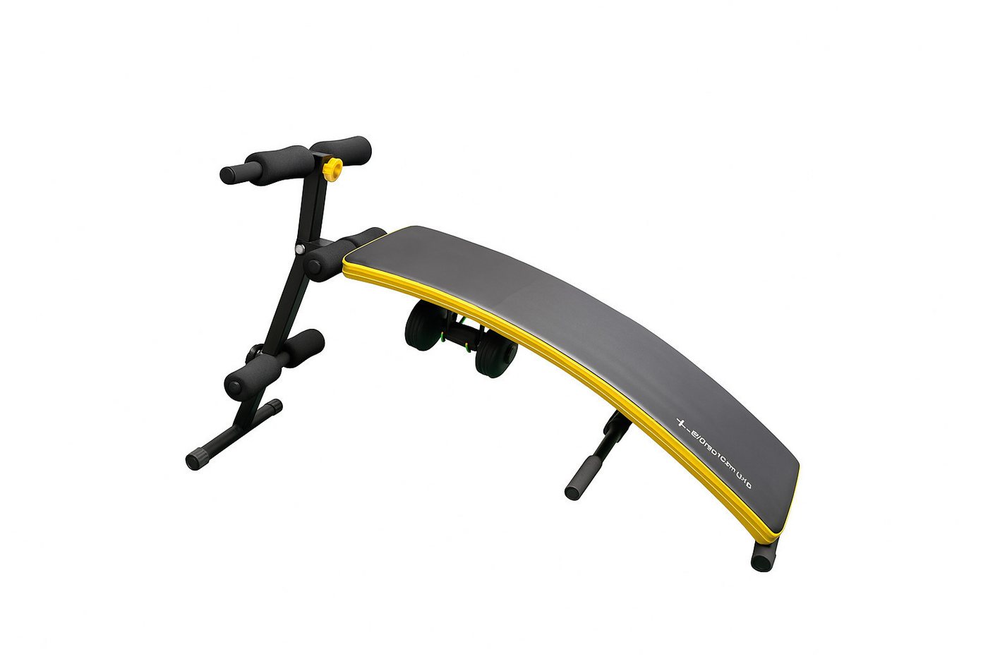 SportPlus Trainingsbank Sit Up Bank Bauchtrainer Trainingsbank Rückentrainer, (Spar-Set, Sit Up Bank inkl. 2x Hanteln 1,5 KG)