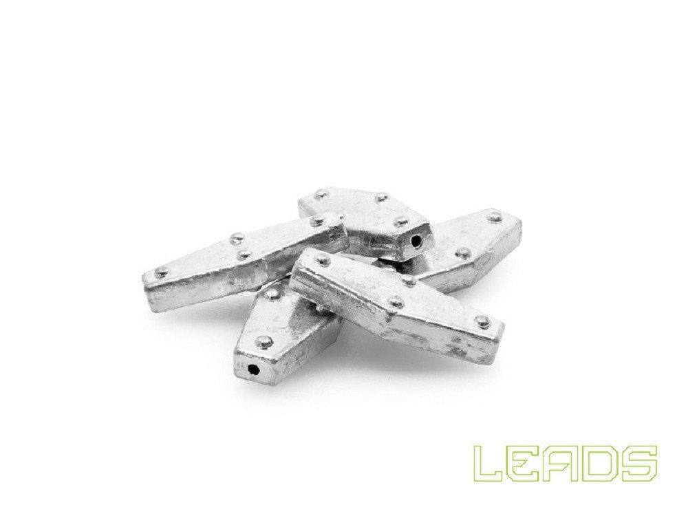 Delphin.sk Sargblei 20 Sargbleie SET LEADS Angeln Gewichte 20g 25g 30g 40g, (20-St), Mit Noppen