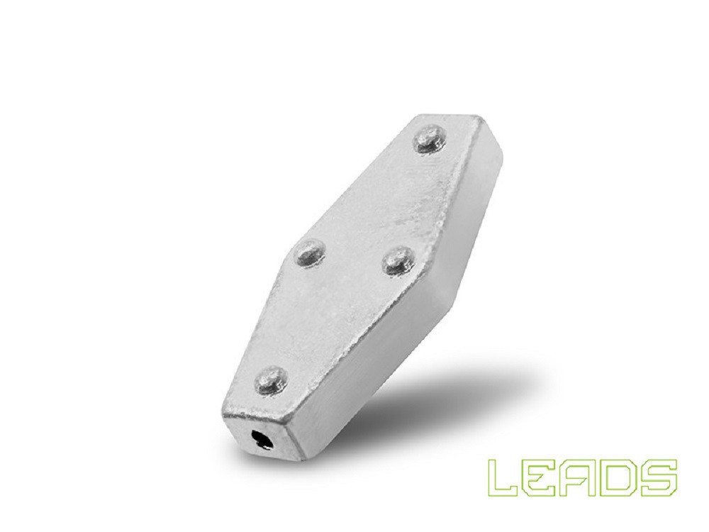 Delphin.sk Sargblei 20 Sargbleie SET LEADS Angeln Gewichte 20g 25g 30g 40g, (20-St), Mit Noppen Bild 4