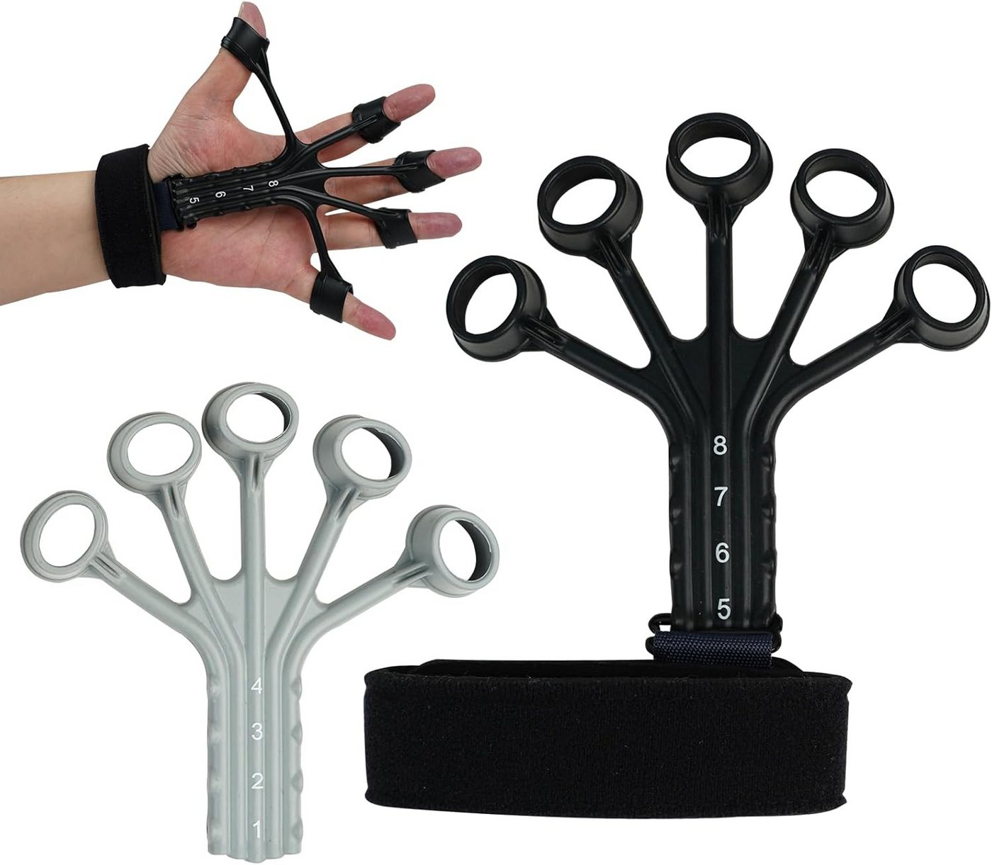 FELIXLEO Handmuskeltrainer Finger Trainer Set Handtrainer 8 Stufen Griffkraft Trainer Vater Bild 4
