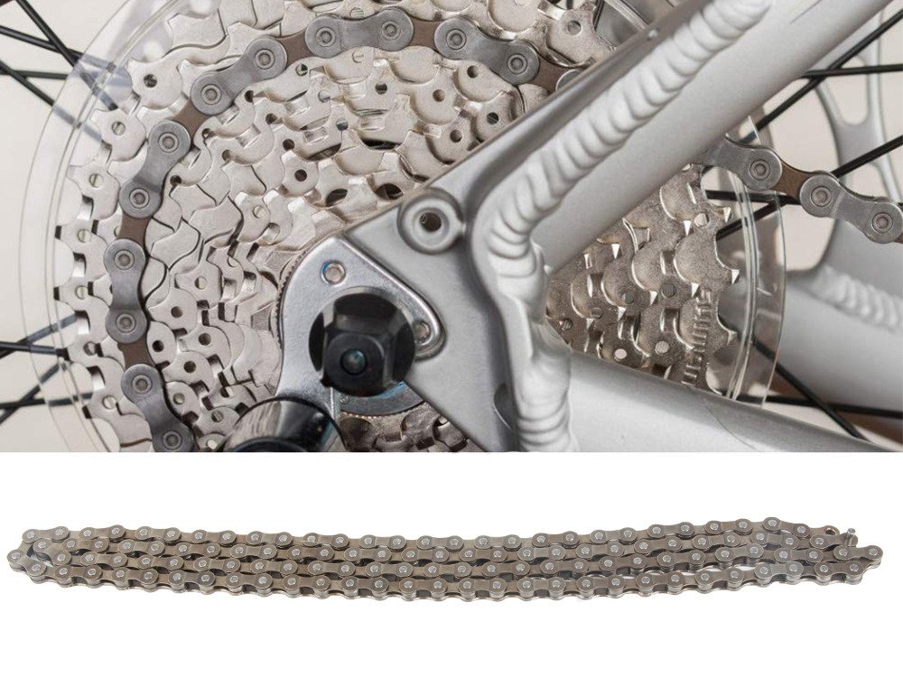 VERK GROUP Fahrradkette Fahrradkette 6/7/8-fach 116 Glieder MTB Citybike Trekking (1-St) 116 Glieder, Für 6/7/8-fach Schaltungen Bild 2