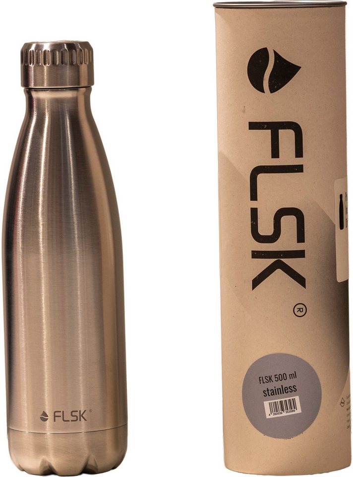 FLSK Trinkflasche FLSK Trinkflasche 1L Black