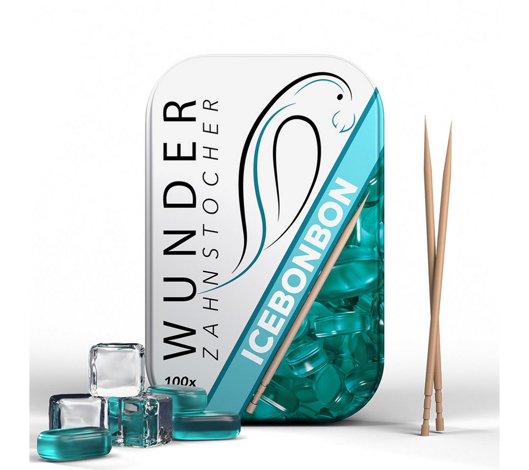 Wunder Zahnstocher Mundpflegecenter Wunder Zahnstocher mit Geschmack - Metalldose - Eisbonbon, frischer Atem - Alternative zu Kaugummi - Zuckerfrei & kalorienfrei Bild 2
