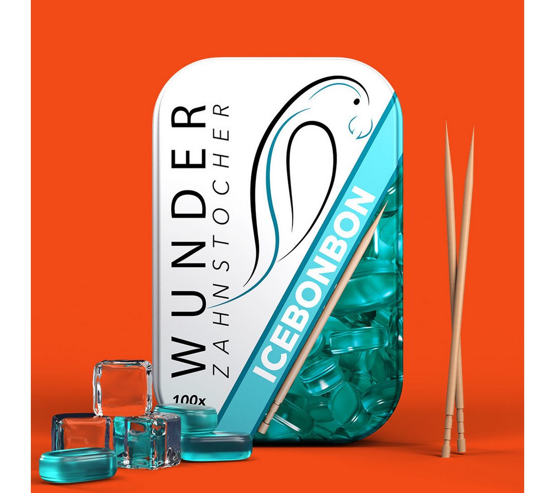Wunder Zahnstocher Mundpflegecenter Wunder Zahnstocher mit Geschmack - Metalldose - Eisbonbon, frischer Atem - Alternative zu Kaugummi - Zuckerfrei & kalorienfrei Bild 3