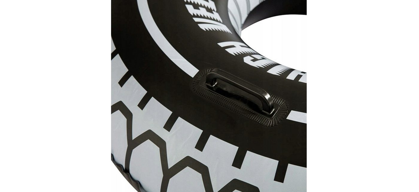 Festivalartikel Schwimmhilfe Großes aufblasbares Poolring mit Griffen, Ø90cm, schwarz - Neu (1-tlg) Bild 2