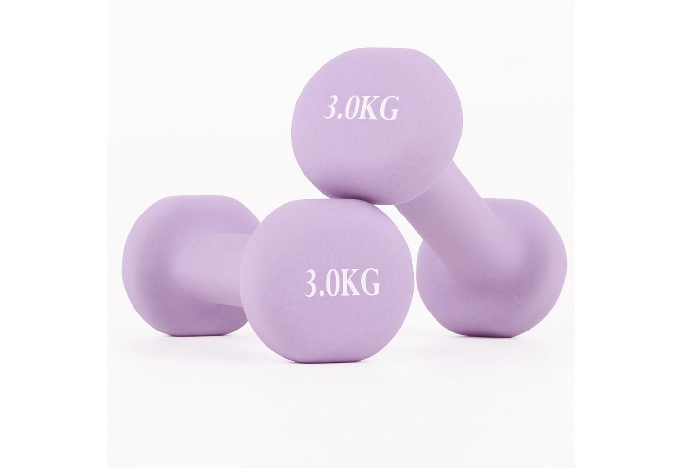 DAITORE Kurzhantel Hantelset, Neopren Hanteln Gewichte, 2er-Set, 1–3kg, (Sechseckig, Kurzhanteln, Hantelset), für Krafttraining und Fitnesskurse Bild 2