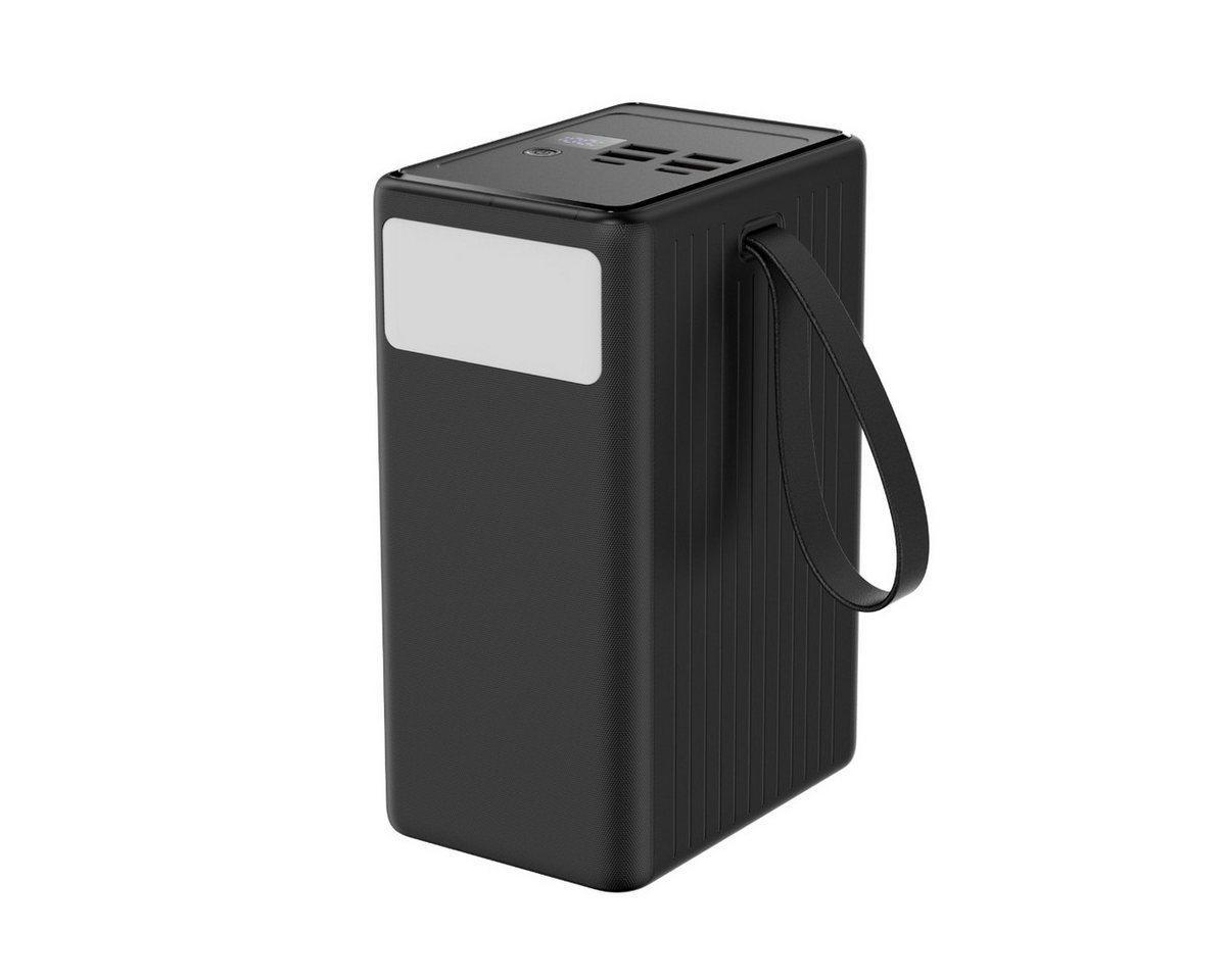 Platinet PMPB8065 Powerbank 80000 mAh (12, 15, 5, 9, 20 V), 80000 mAh, 296 Wh, 65 W PD, Display und Taschenlampe