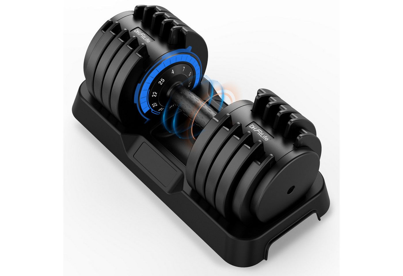 DH FitLife Hantel verstellbare 12kg/25kg mit 10 Gewichtsstufen, (2,5-12kg /4-25kg), Kurzhanteln Hanteln Set mit Hantelscheiben