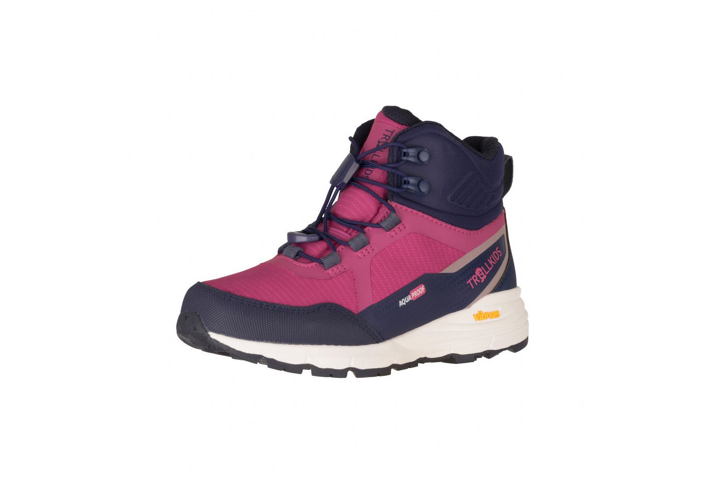 TROLLKIDS KIDS SKARVAN HIKER MID XT Outdoorschuh (für Kinder & Jugendliche) wasserdicht, Vibram Sohle, Schnellverschluss, reflektierende Details Bild 3