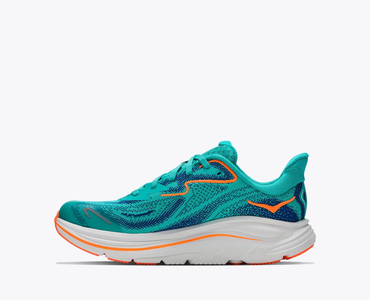 Hoka One One Clifton 10 Big Kids Laufschuh (für Jugendliche) mit EVA-Dämpfungstechnologie, atmungsaktives Obermaterial