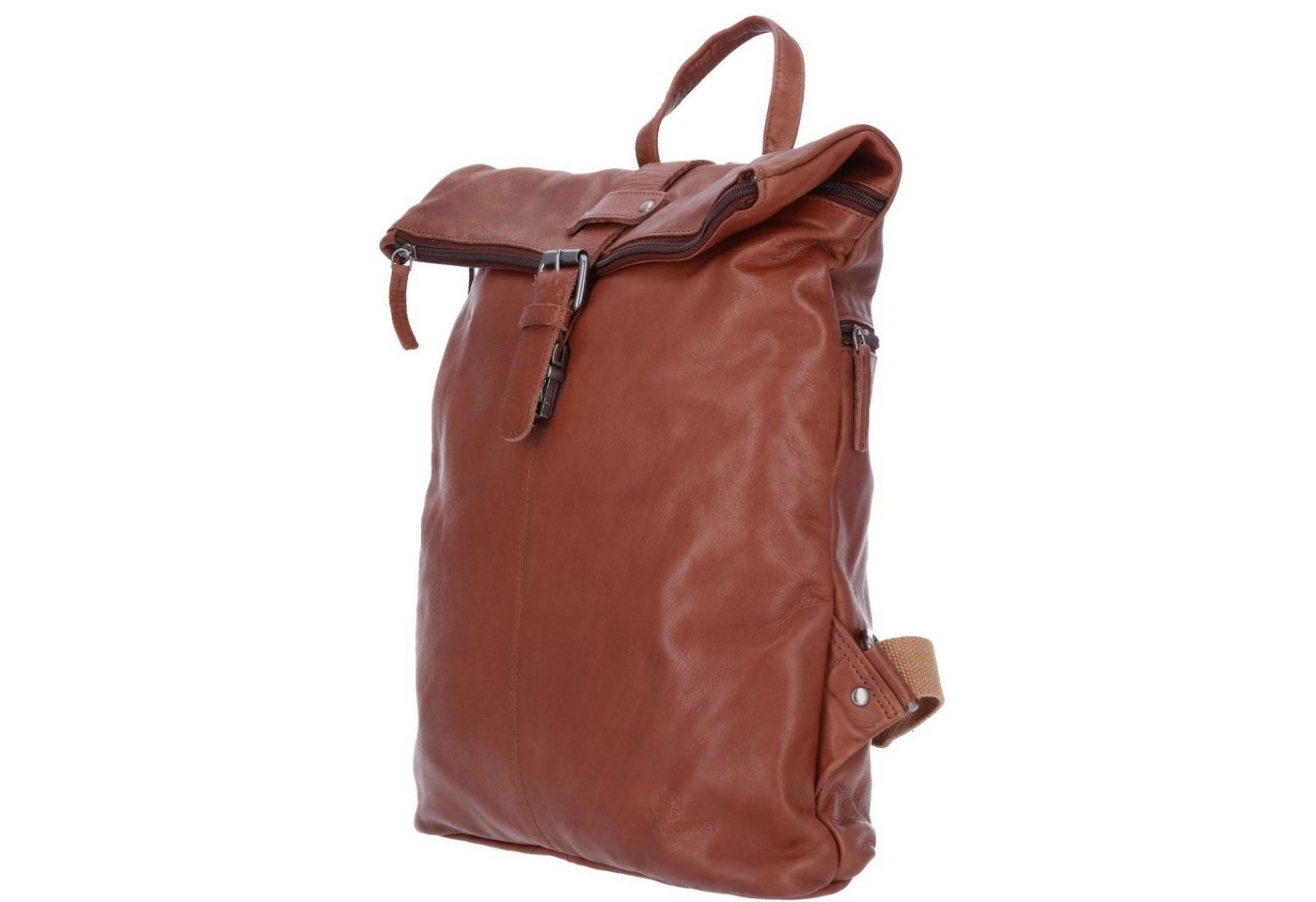 The Skandinavian Brand Freizeitrucksack The Skandinavian Brand Lady Backpack Washed Leather Cognac (1-tlg) Bild 2