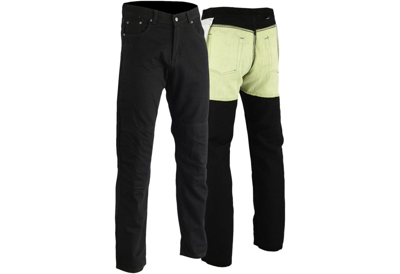 German Wear Motorradhose JEANS-007 Schwarz denim Motorradhose Jeans Protektoren 280g/m2 Bild 2