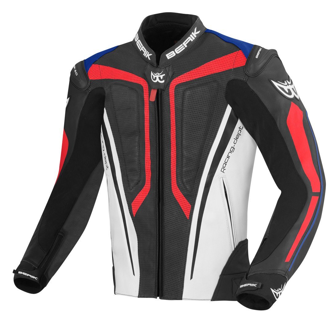 Berik Motorradjacke Street Pro Motorrad Lederjacke perforiert Bild 2
