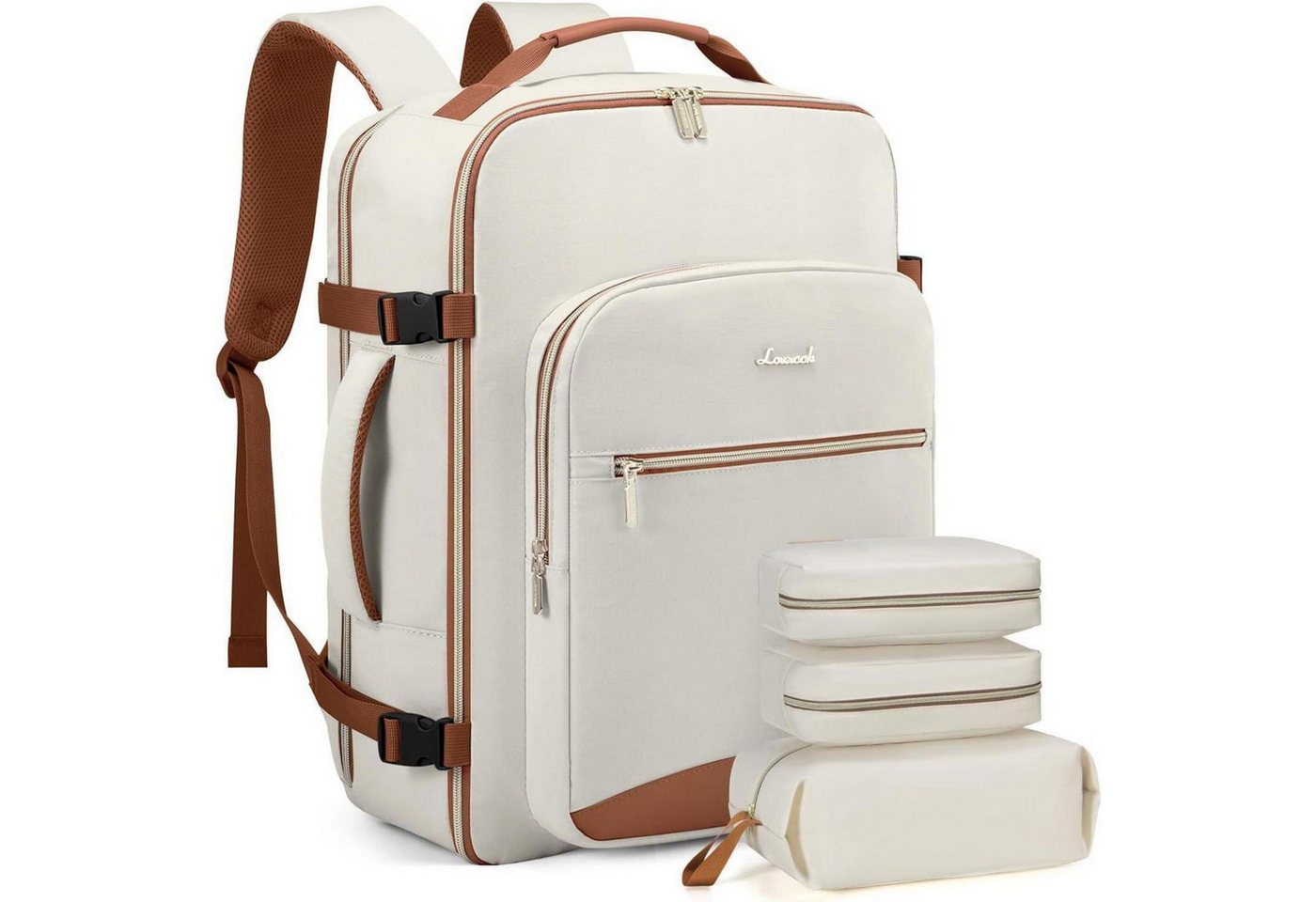 LuxusKollektion Reiserucksack Handgepäck Rucksack 40L Damen Wasserdicht Reisetasche 17 Zoll Laptop Bild 2