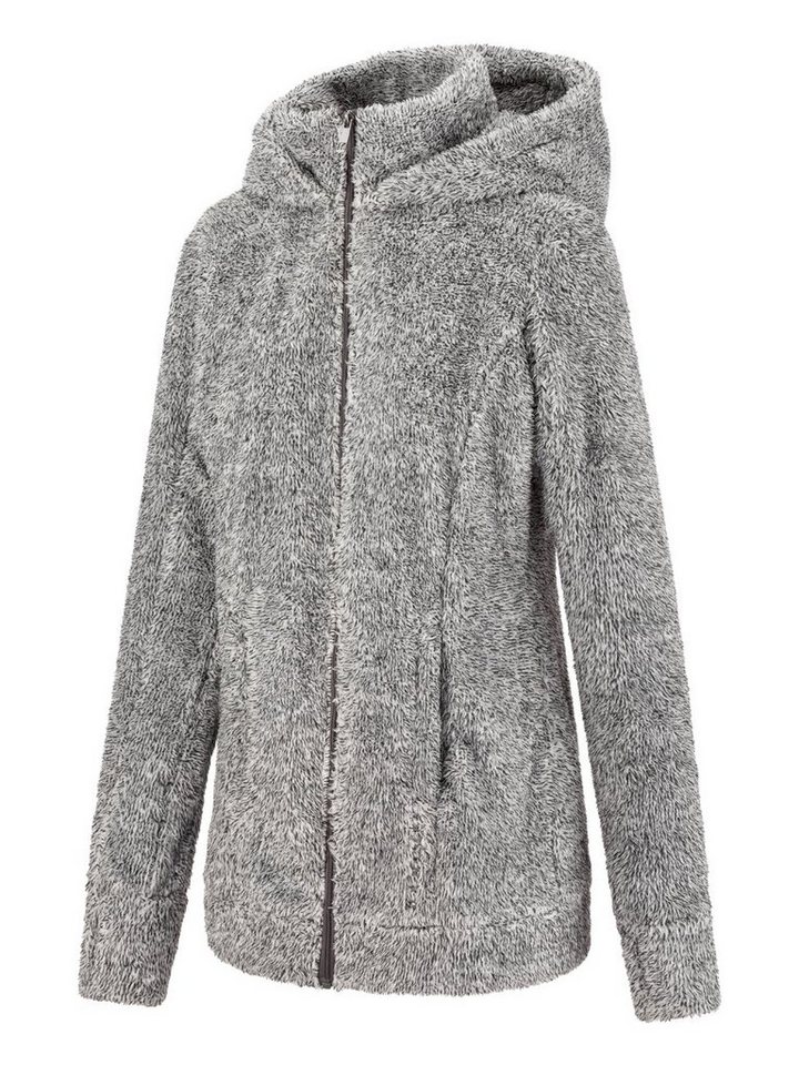 DENIMFY Outdoorjacke Damen Fleecejacke DFMila Regular Fit Kapuzenjacke mit Teddyfleece Bild 4