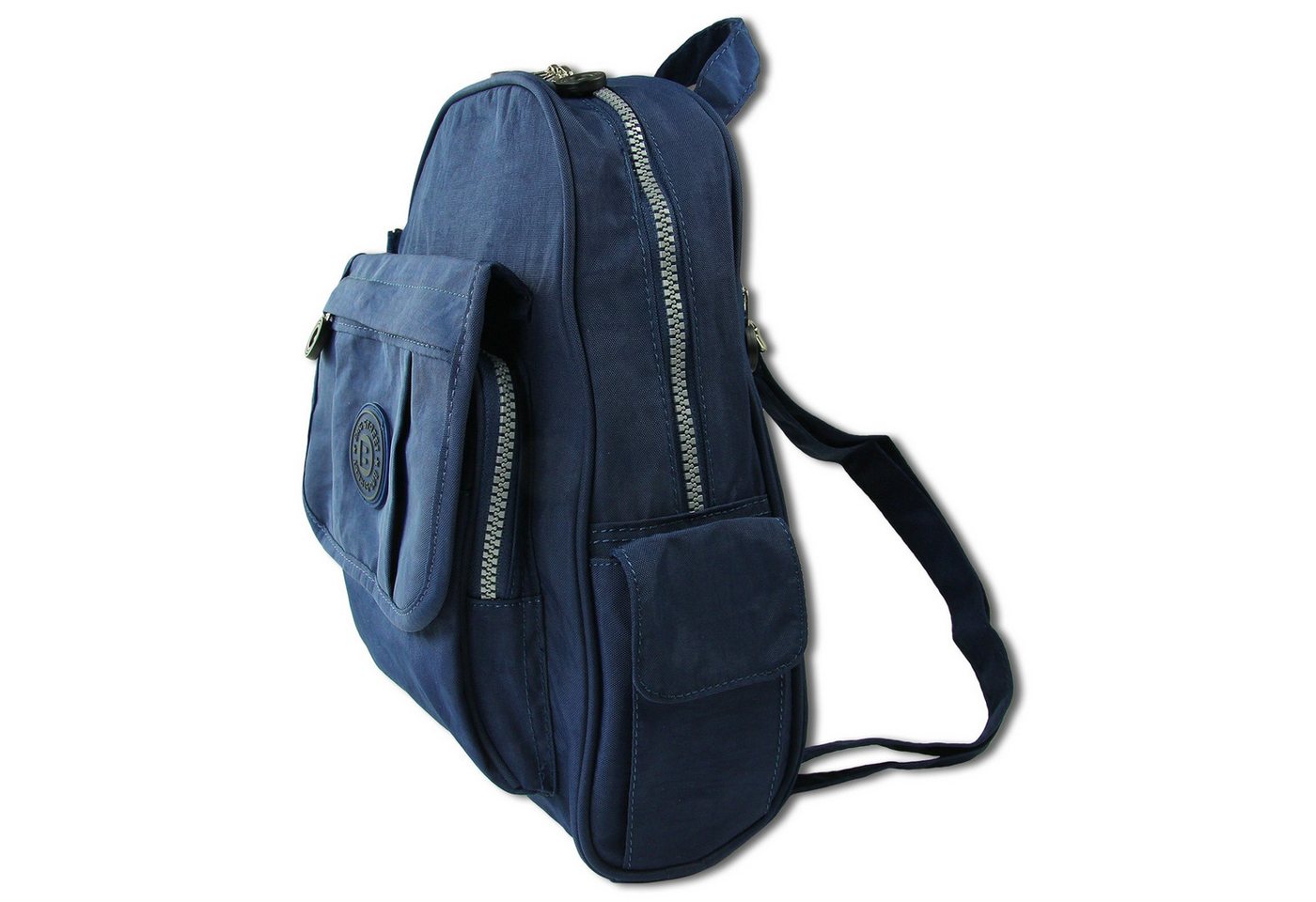 BAG STREET Freizeitrucksack Bag Street Rucksack Crinkle Nylon navy (Cityrucksack), Damen, Jugend Cityrucksack, Freizeitrucksack Nylon, blau ca. 30cm hoch Bild 2