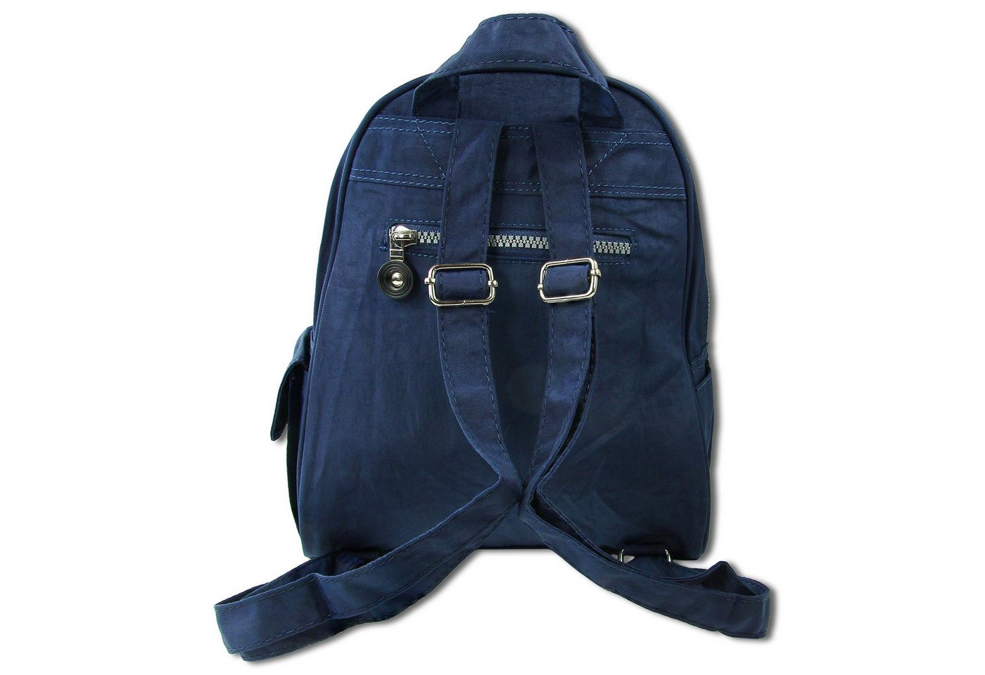 BAG STREET Freizeitrucksack Bag Street Rucksack Crinkle Nylon navy (Cityrucksack), Damen, Jugend Cityrucksack, Freizeitrucksack Nylon, blau ca. 30cm hoch Bild 4