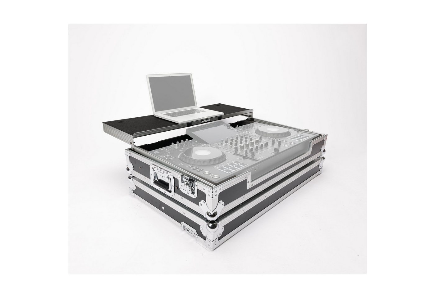 Magma Koffer, DJ-Controller Case XDJ-AZ / XDJ-XZ, black/silver (Wheels) - DJ