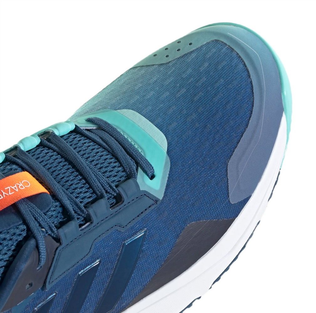 adidas Performance Hallen-Indoorschuhe CrazyFlight 6 dunkelblau/aqua/weiss Herren Badmintonschuh