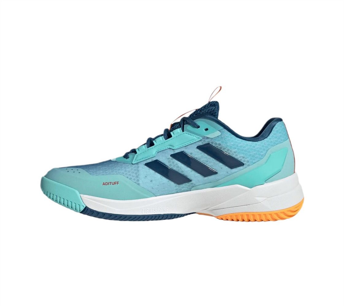 adidas Performance Hallen-Indoorschuhe CrazyFlight 6 dunkelblau/aqua/weiss Herren Badmintonschuh Bild 2