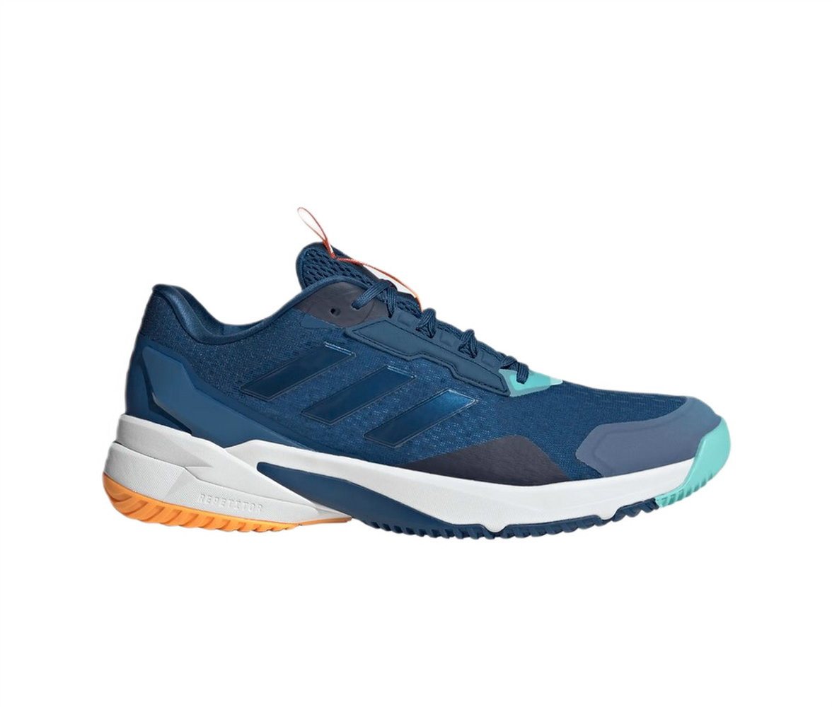 adidas Performance Hallen-Indoorschuhe CrazyFlight 6 dunkelblau/aqua/weiss Herren Badmintonschuh Bild 3