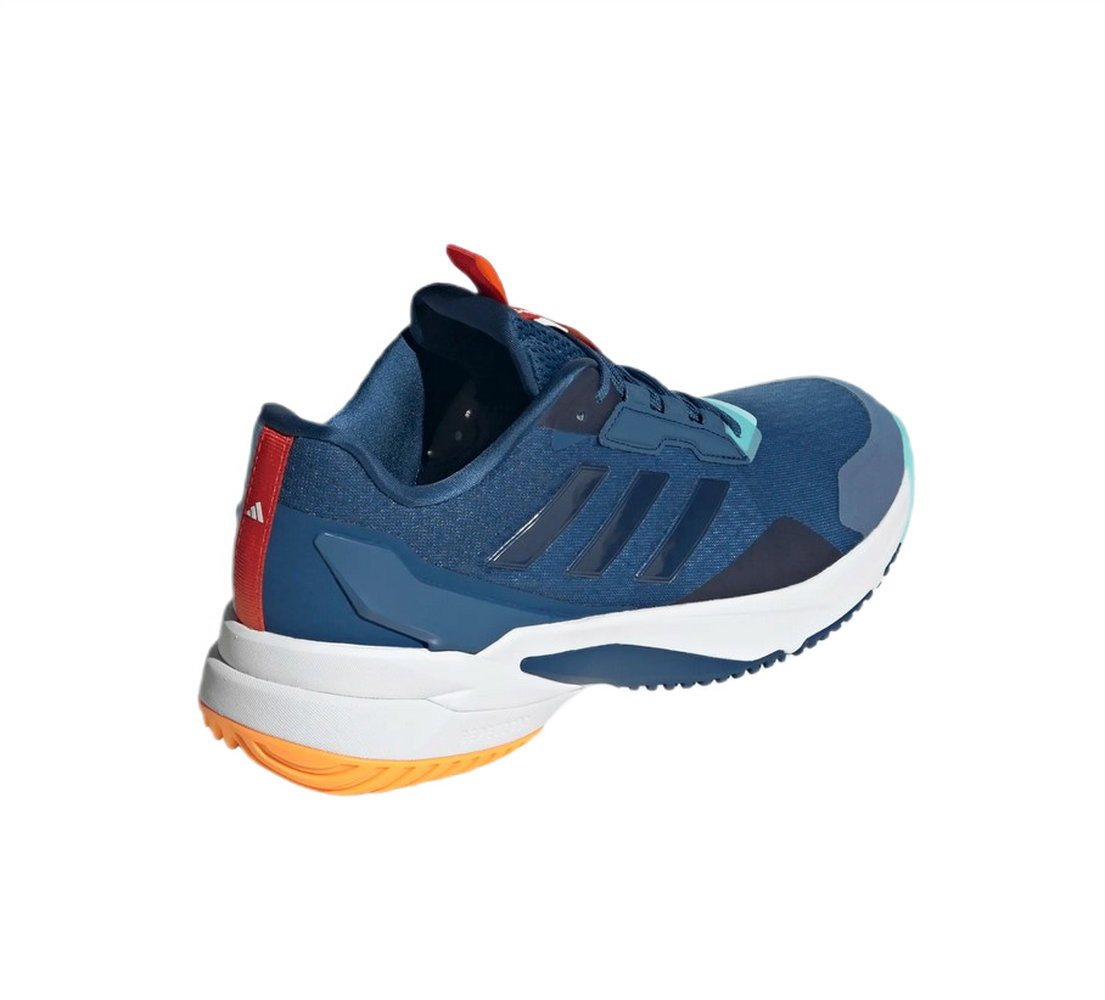 adidas Performance Hallen-Indoorschuhe CrazyFlight 6 dunkelblau/aqua/weiss Herren Badmintonschuh Bild 4