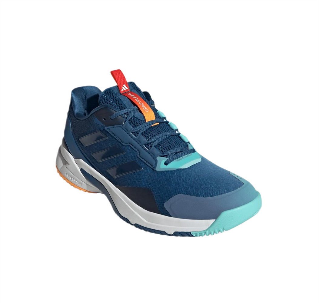 adidas Performance Hallen-Indoorschuhe CrazyFlight 6 dunkelblau/aqua/weiss Herren Badmintonschuh Bild 5