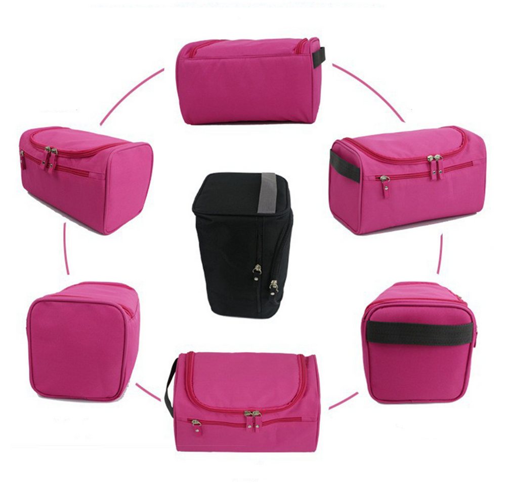 Coonoor Kosmetiktasche Kulturtasche zum Aufhängen, wasserdichte Waschtasche mit 3 Fächern, Reise-Kulturbeutel mit Aufhängehaken für Damen und Herren Bild 4