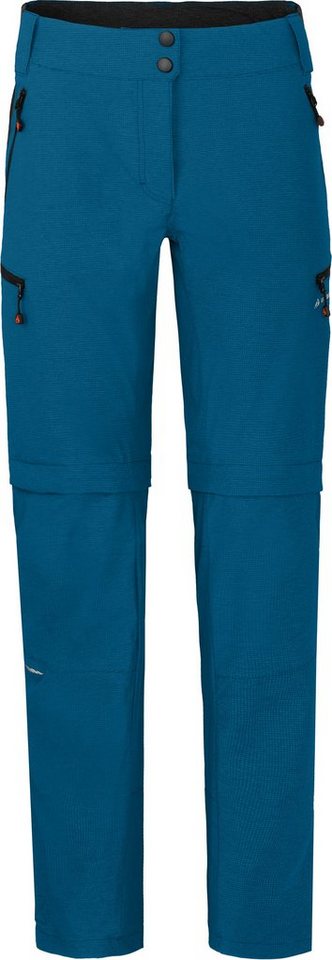 Bergson Outdoorhose VALLI zip-off Damen Radhose, robust elastisch, Langgrößen, Saphir blau Bild 2