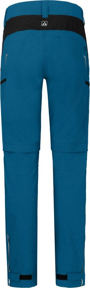 Bergson Outdoorhose VALLI zip-off Damen Radhose, robust elastisch, Langgrößen, Saphir blau Bild 3