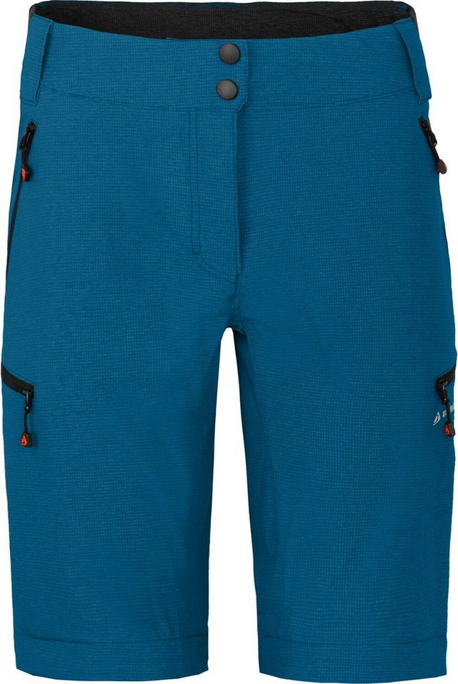 Bergson Outdoorhose VALLI zip-off Damen Radhose, robust elastisch, Langgrößen, Saphir blau Bild 4