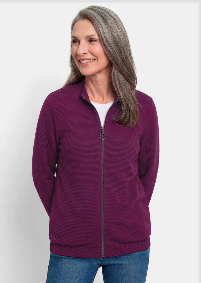 GOLDNER Outdoorjacke Jerseyjacke mit Ottomanstruktur Sportive Blouson-Form mit Stehkragen, Reißverschluss und Gummibund Bild 2