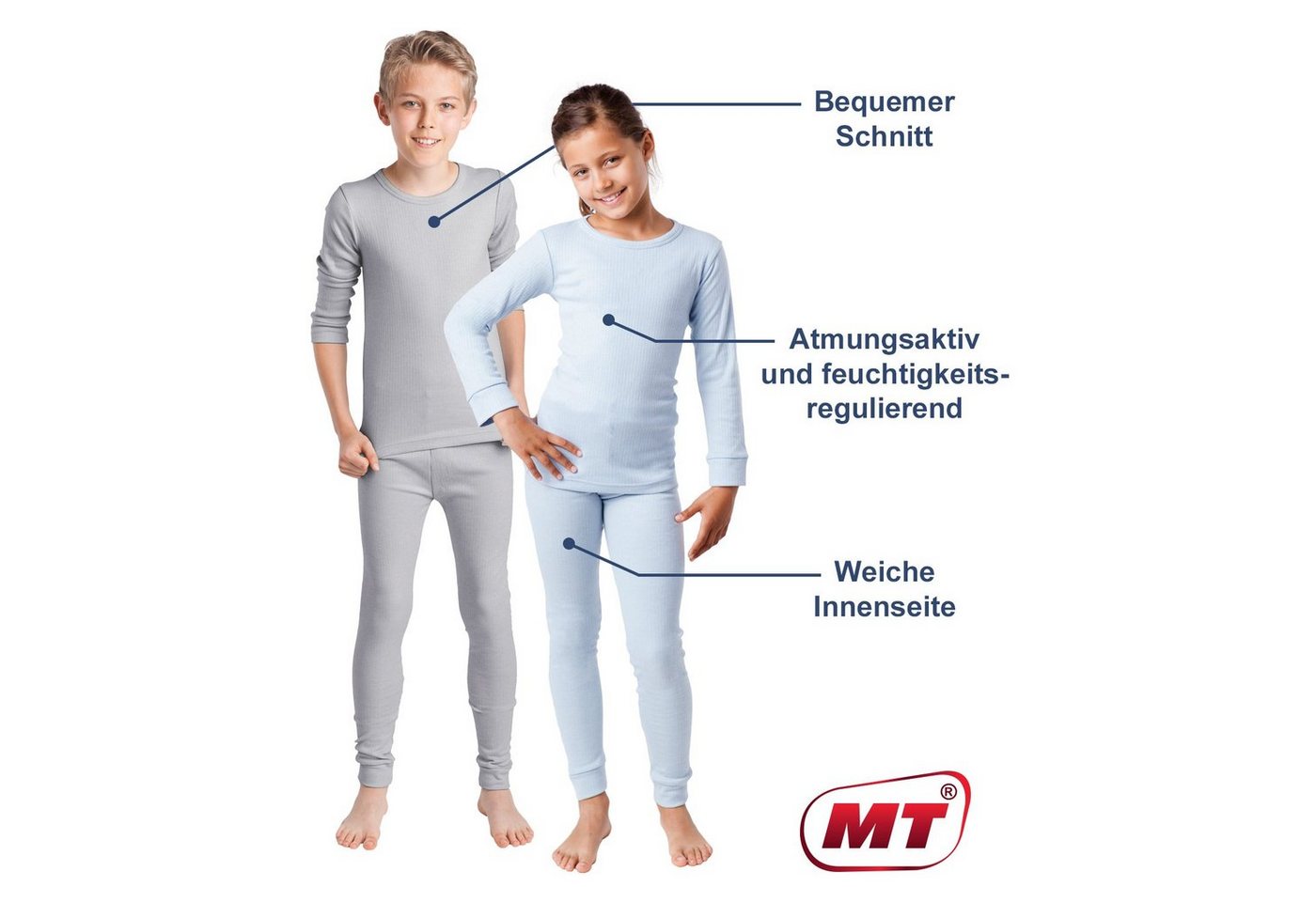 MT Thermounterhose Kinder Ski- & Thermohose Thermowäsche für Jungen & Mädchen Bild 2