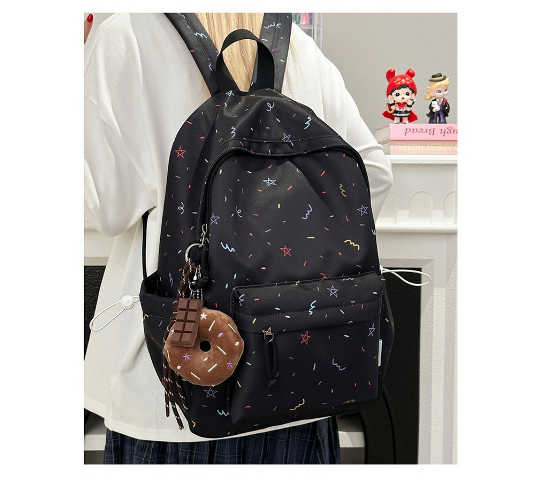 nsihing Schulrucksack Leichter Rucksack Y2K Teenager Mädchen kawaii Schultasche, für Schule Jungen Teenager Arbeitstasche Backpack Aesthetic Casual Bild 2