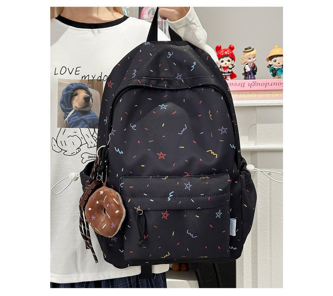 nsihing Schulrucksack Leichter Rucksack Y2K Teenager Mädchen kawaii Schultasche, für Schule Jungen Teenager Arbeitstasche Backpack Aesthetic Casual Bild 5