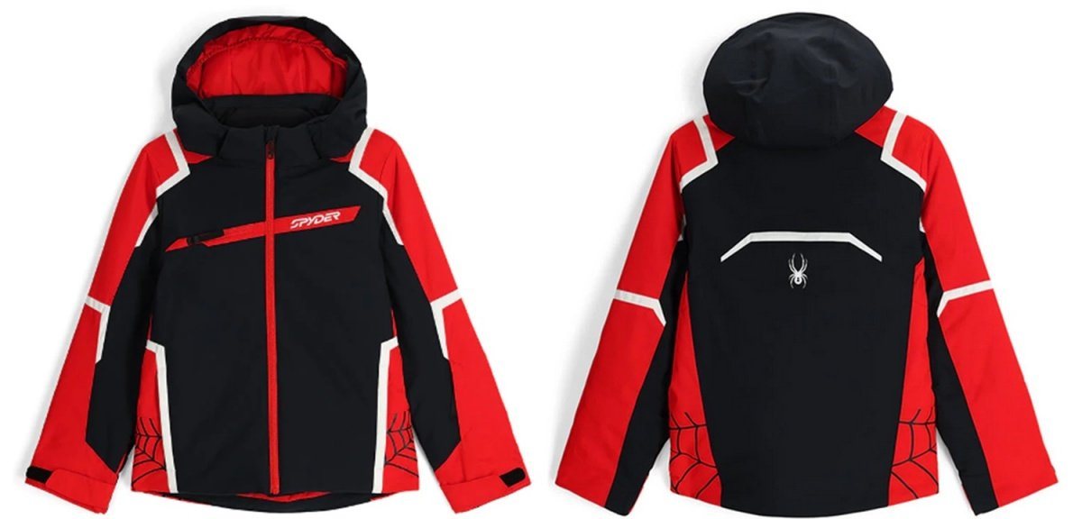 Spyder Skijacke Spyder Challenger Jacket Kinder Skijacke Winterjacke 38SG075314 BLK