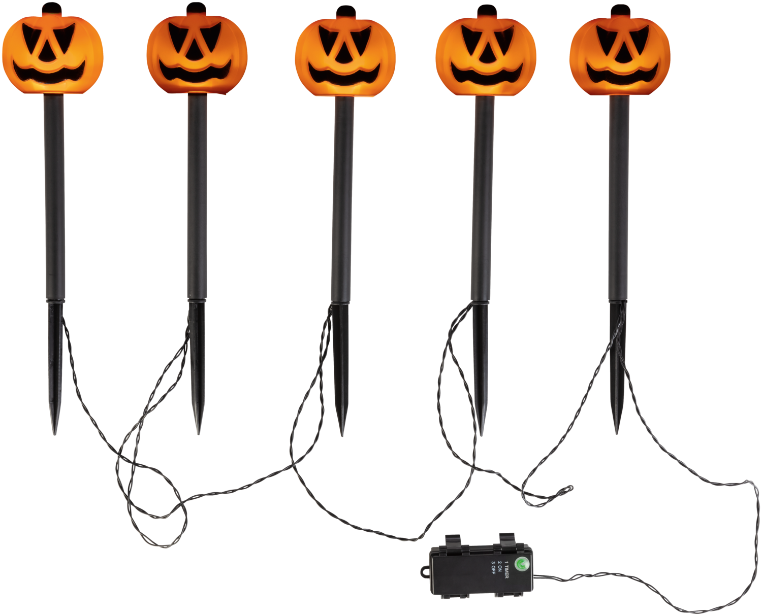Halloween Gartenspieße (Kürbis)