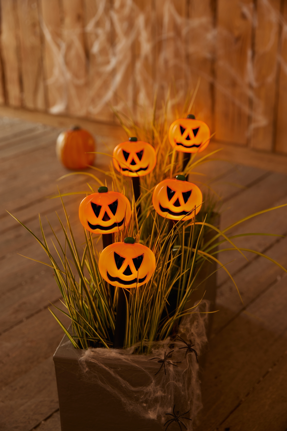 Halloween Gartenspieße (Kürbis) Bild 4