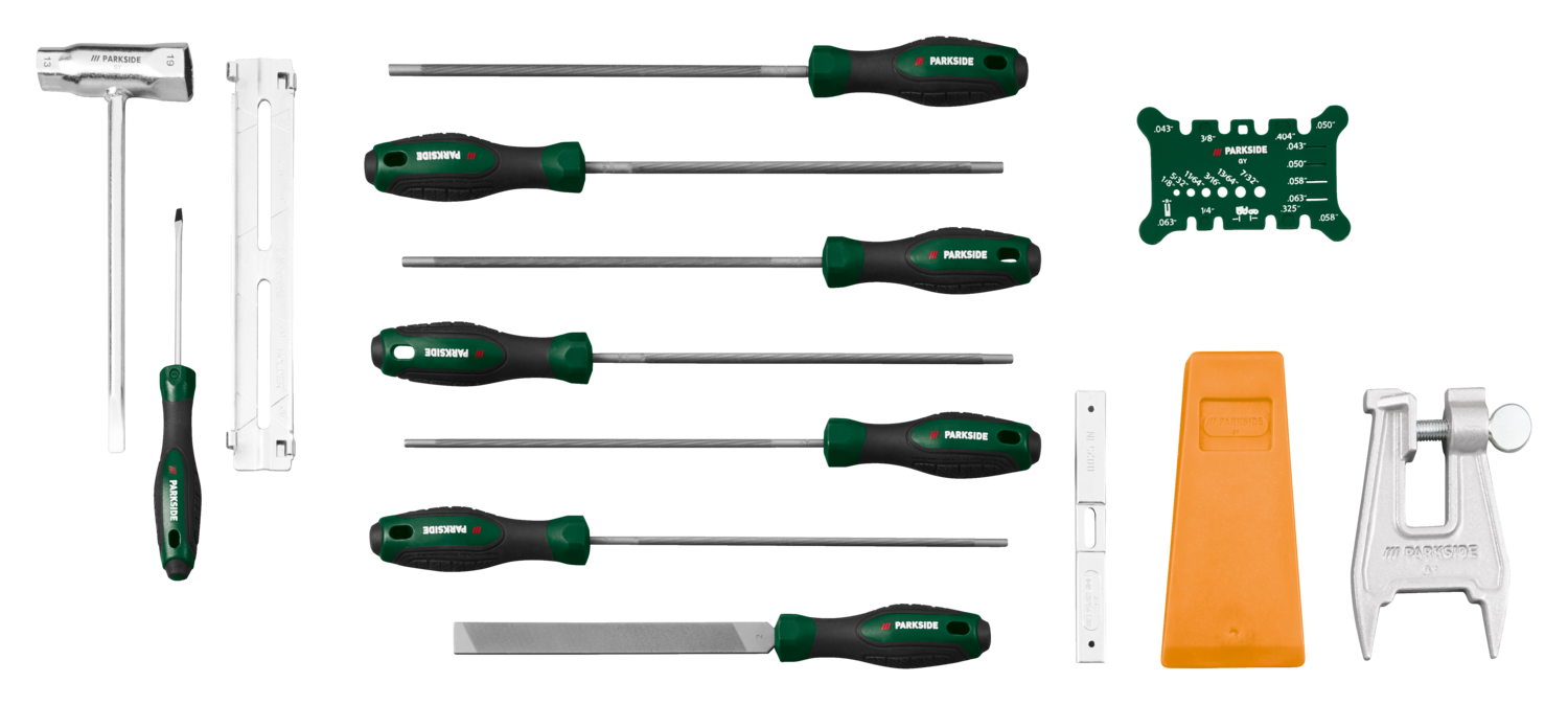 PARKSIDE® Kettensägen-Schärfset, 14-teilig Bild 4