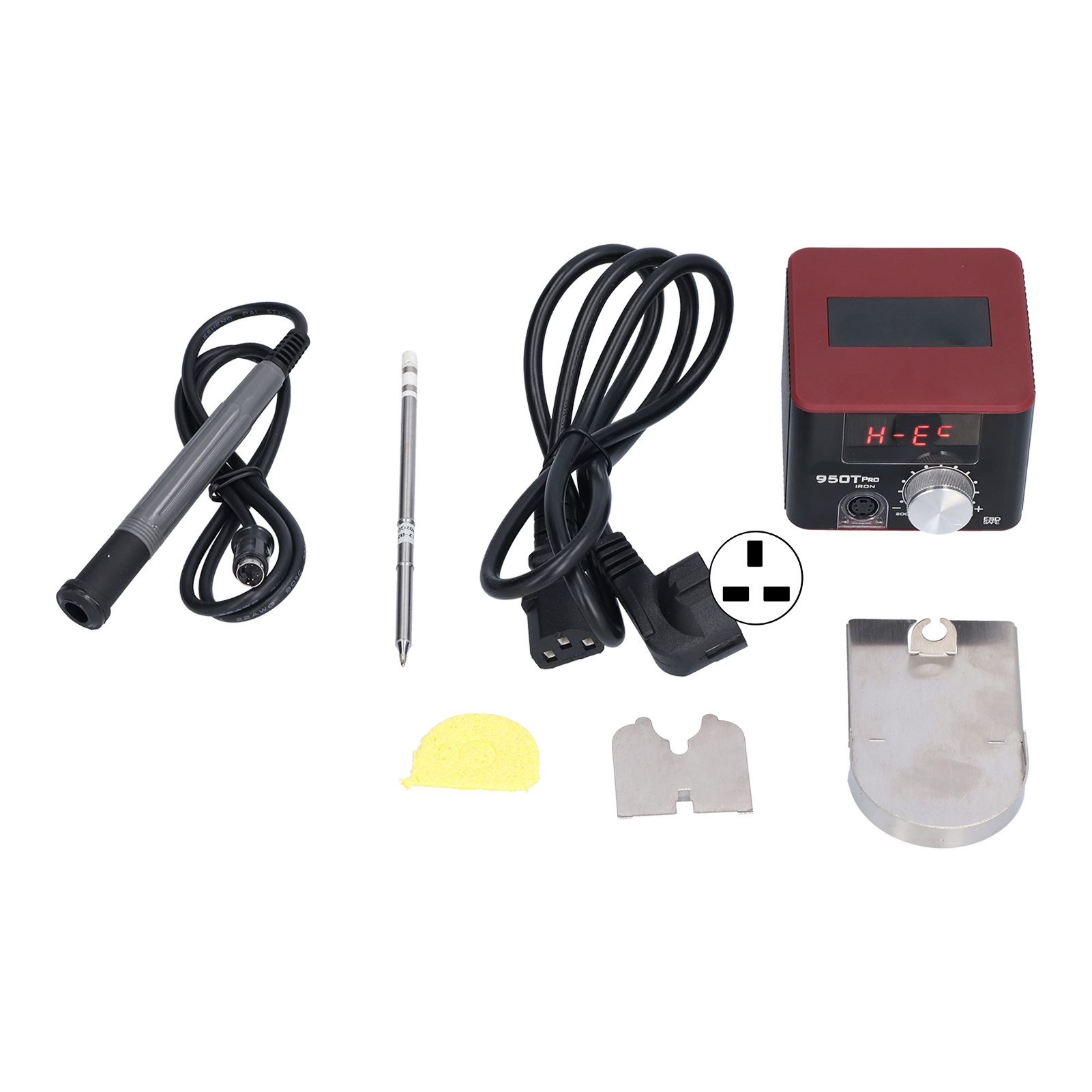 950t Pro Antistatische Lötstation, Präzise Temperaturregelung, Schnelles Aufheizen, Tragbar, 100–240 V Wechselstrom, Uk-stecker