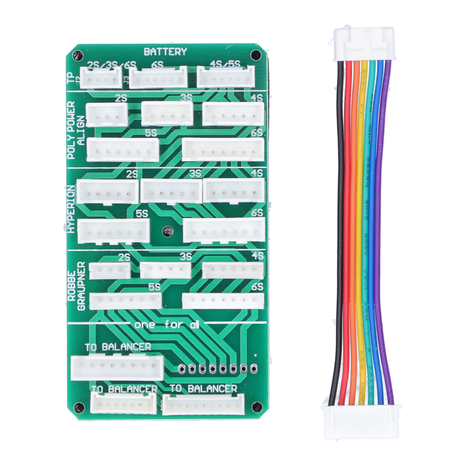 Paralleles Ladeboard Für 2-6s Li-po-akkus, Balancer-adapter Und Ladeverlängerungszubehör.