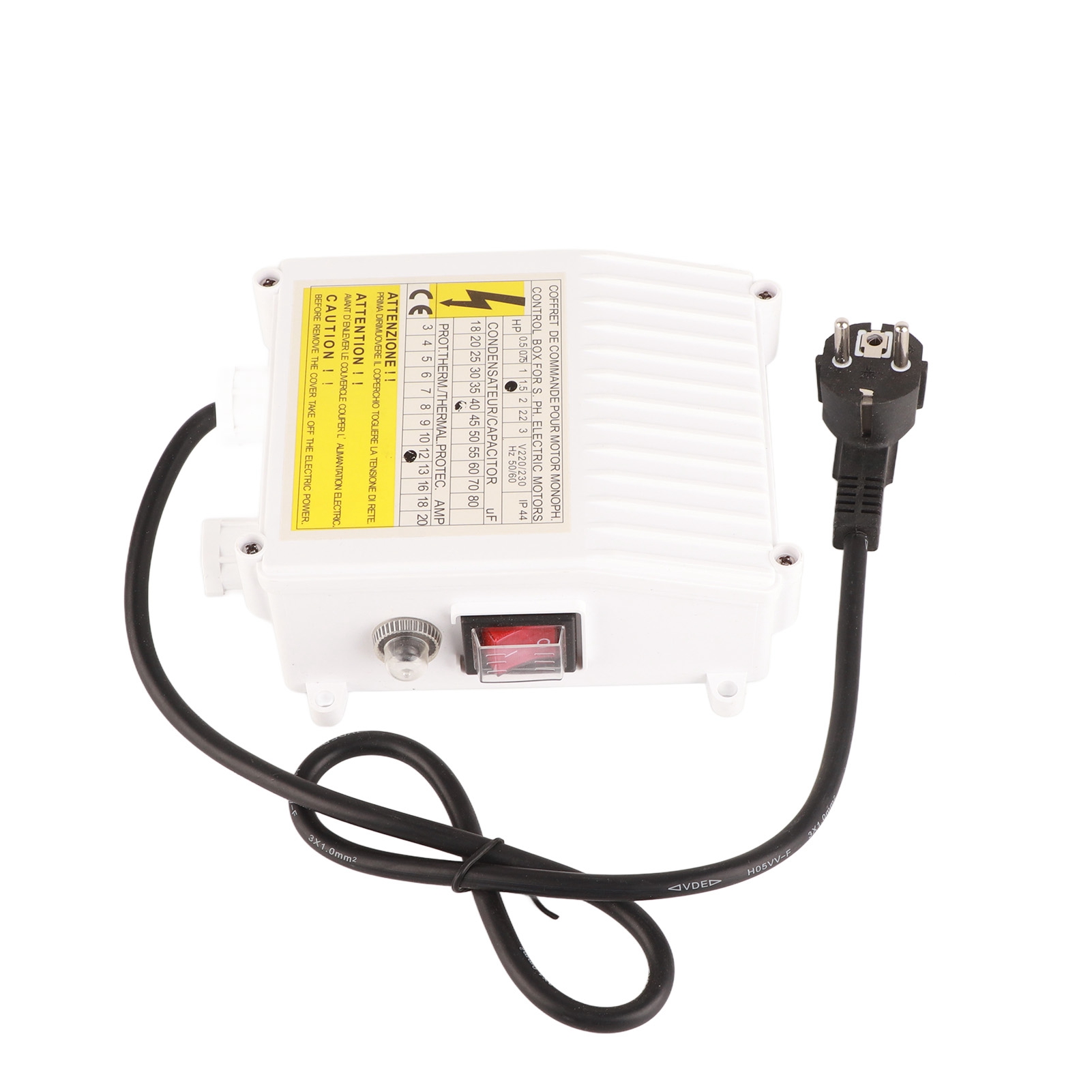 Pumpensteuerkasten Mit Integriertem Thermoschutzschalter Für 1,1 Kw 220 V Eu-tauch- Und Saugpumpen